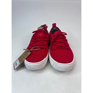 YY Nation Cirrus Hemp Red Sneakers Knit Lace Up Sustainable Shoes W‎ 8.5 / M 7